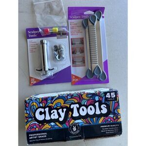 Sculpey Tools 45 Piece Professional Artist Clay Sculpting Tool Set